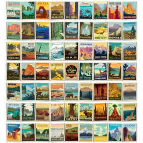 National Parks Peel and Stick Wall Border Set of 7