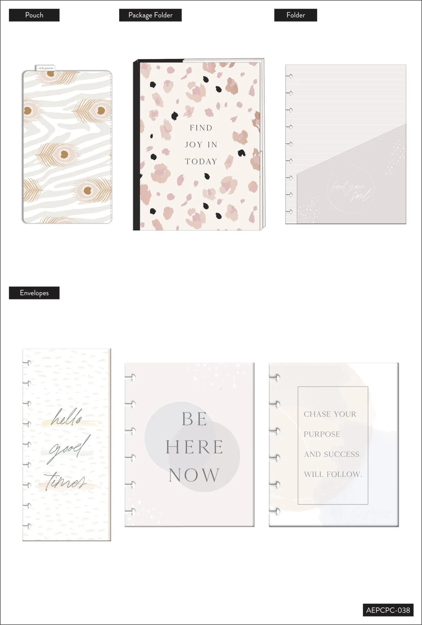 Neutral Leopard Classic Planner Companion