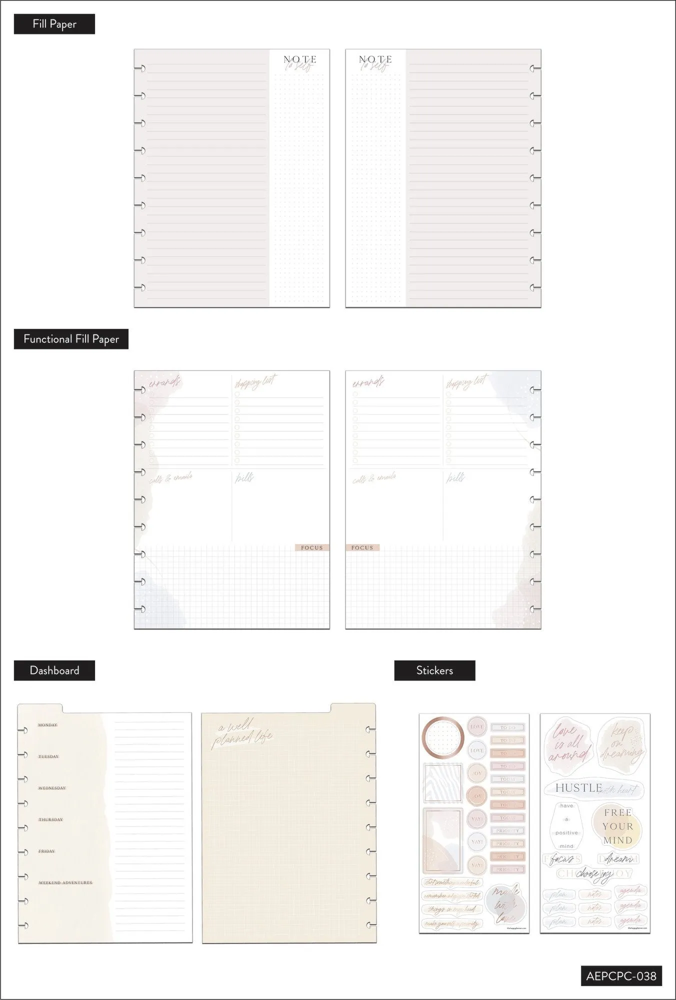 Neutral Leopard Classic Planner Companion