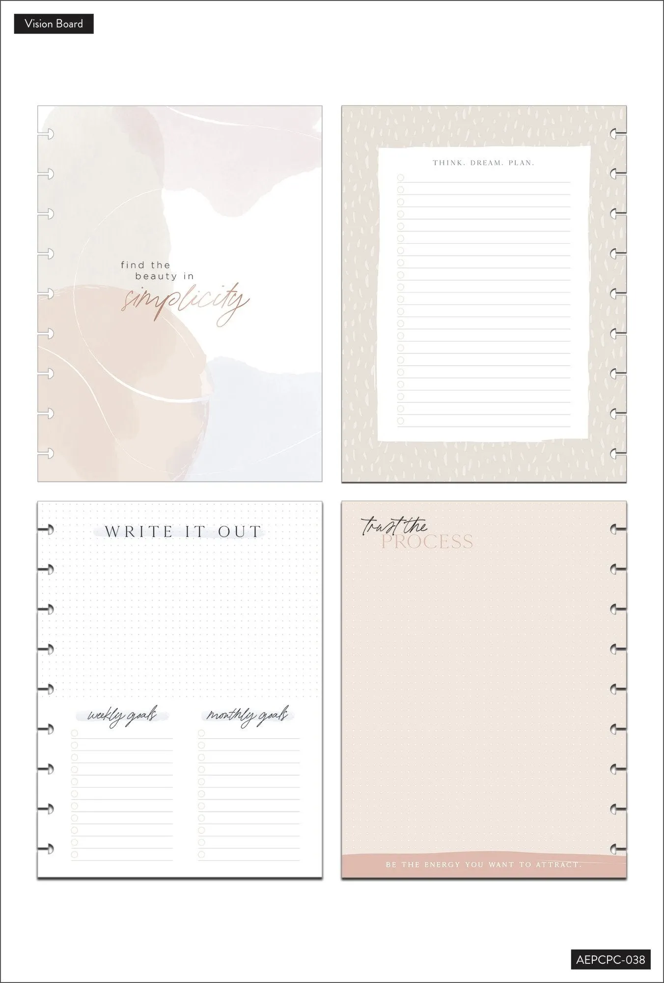 Neutral Leopard Classic Planner Companion