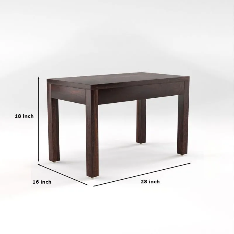 NEW MAMTA FURNITURE Solid Sheesham Wood Dining Room Sets 4 Seater Poester Dining Table with 3 Chairs & 1 Bench for Dining Room, Living Room, Restaurant, Cafeteria (Standard, Walnut Finish)