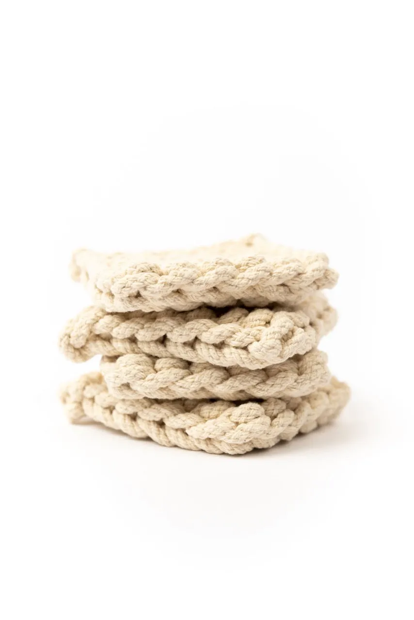 Olive Mill Crocheted Coasters