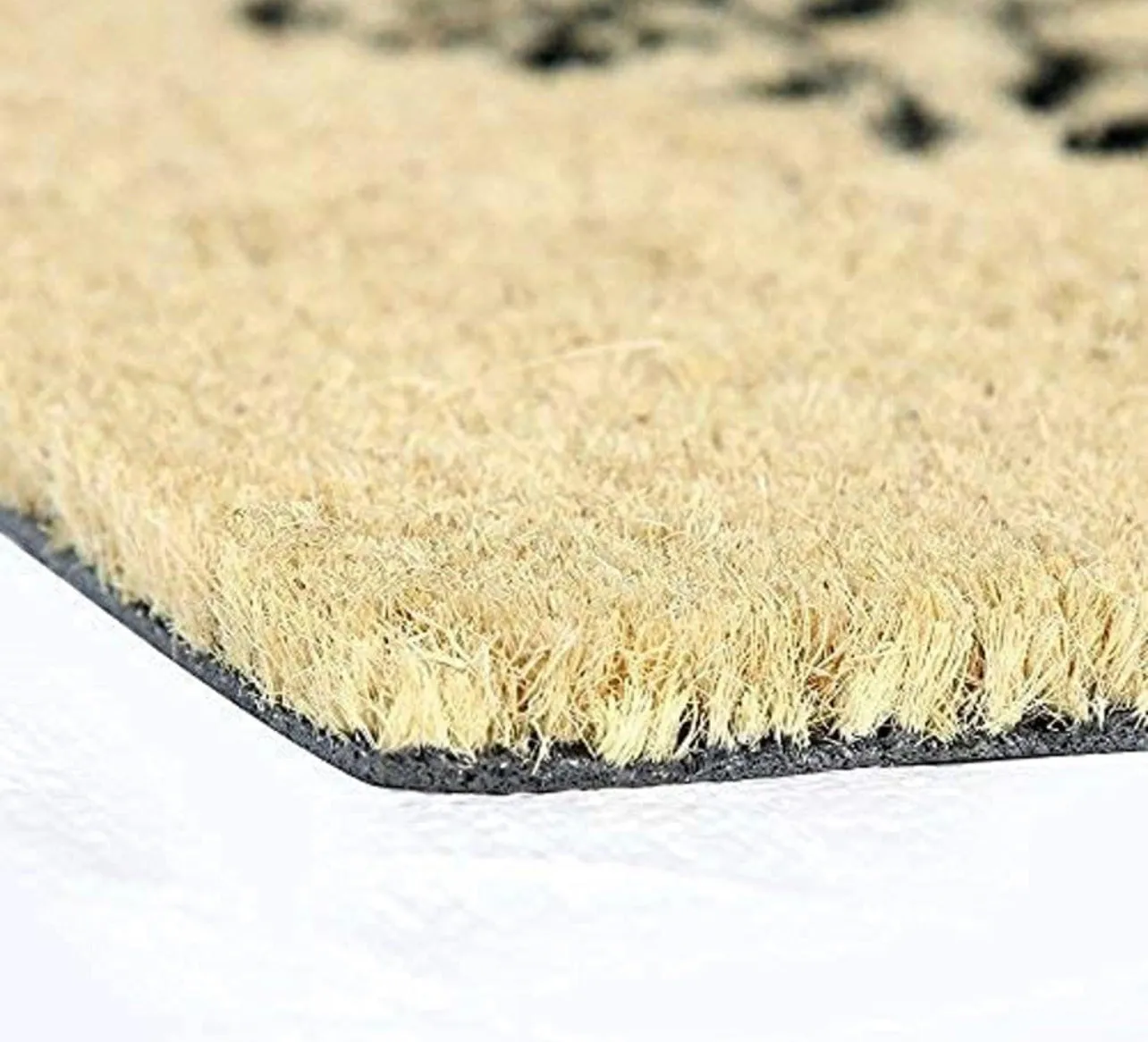 OnlyMat Beige Bleached Tree Design Coir Doormat