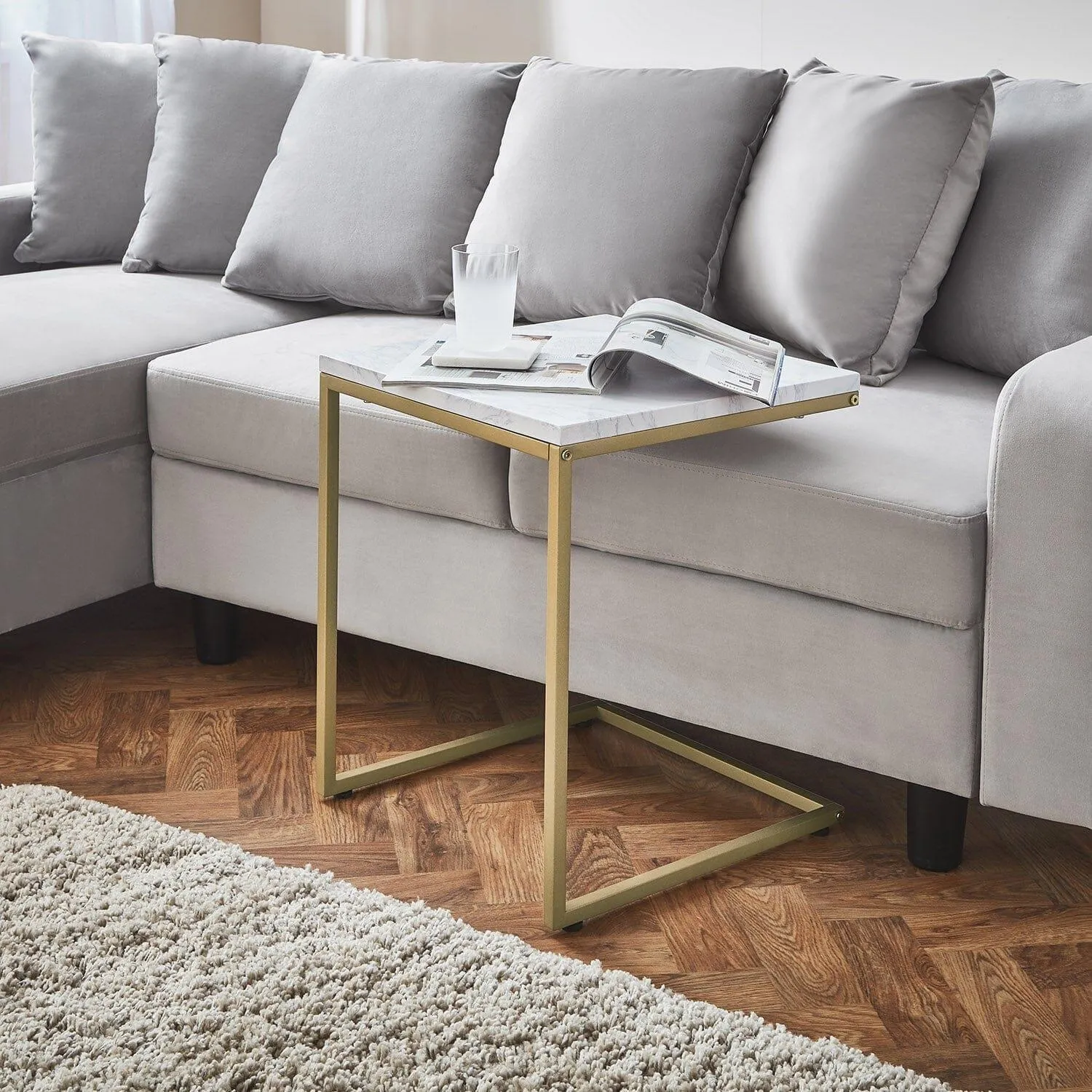 Outlet - Jay nest of tables - marble effect and gold