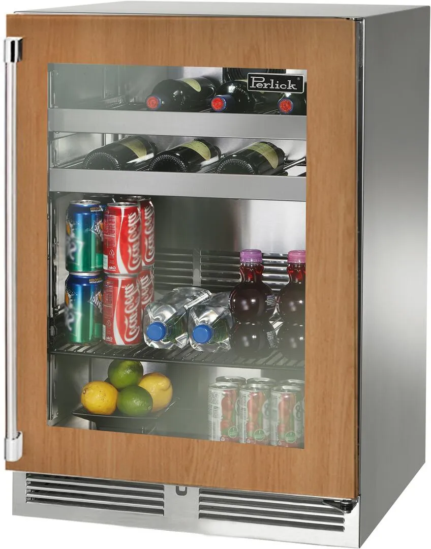 Perlick 24 inch Signature Series 5.2 cu.ft Beverage Center HP24BO-4-4
