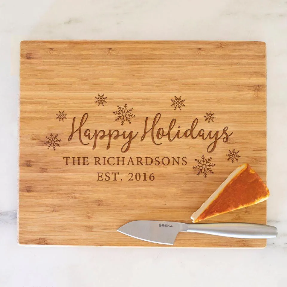 Personalized Holiday 11x13 Cutting  Boards