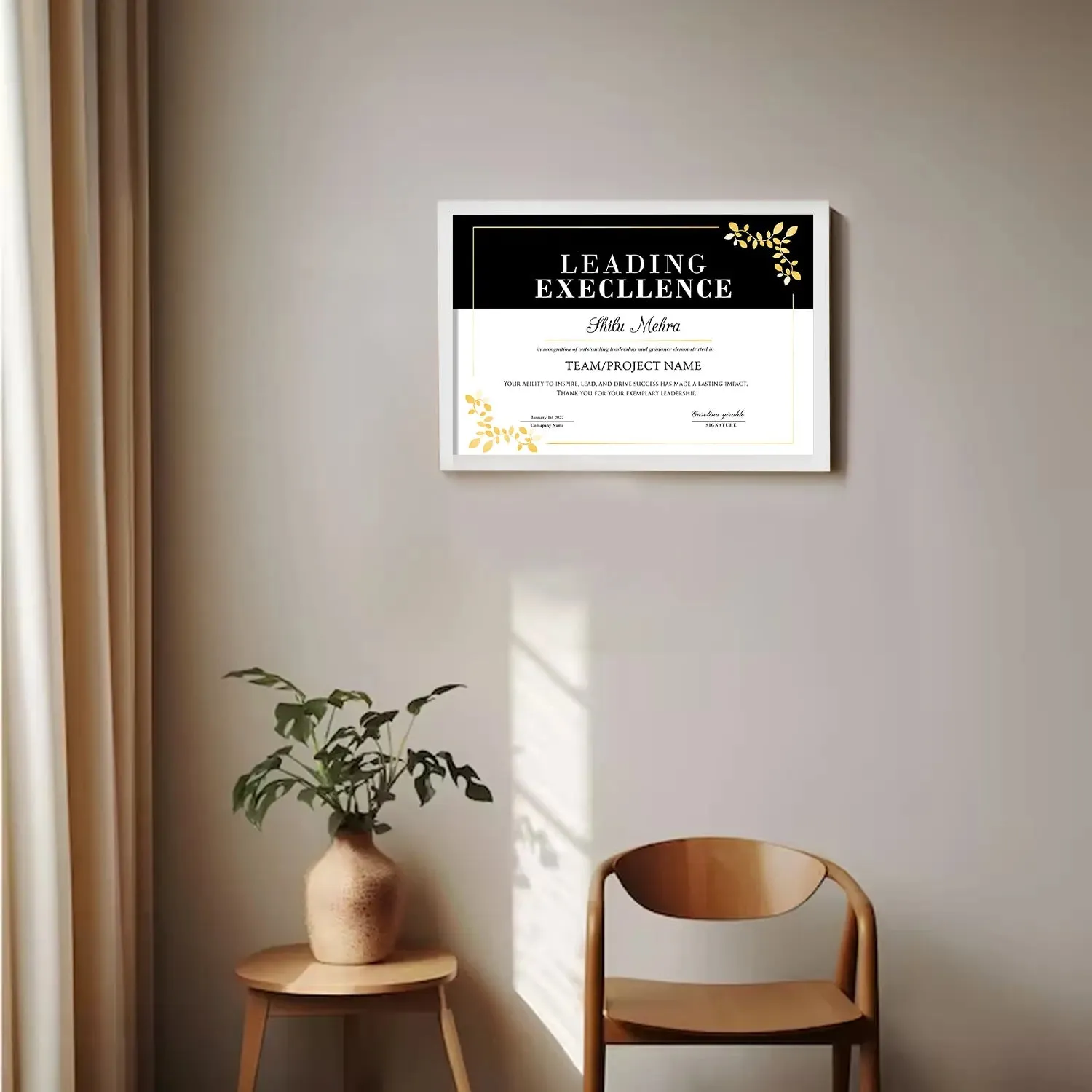 Personalized Leadership Certificate