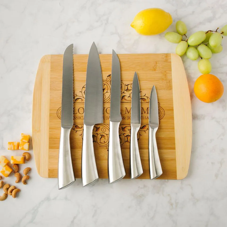 Personalized Mother's Day Cutting Board 11x14 (Rounded Edge)