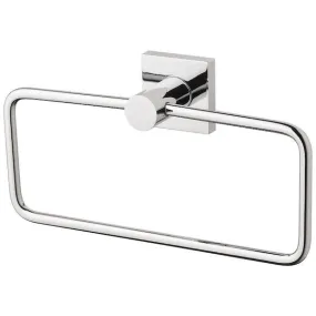 Phoenix Radii Hand Towel Holder Square Plate - Chrome