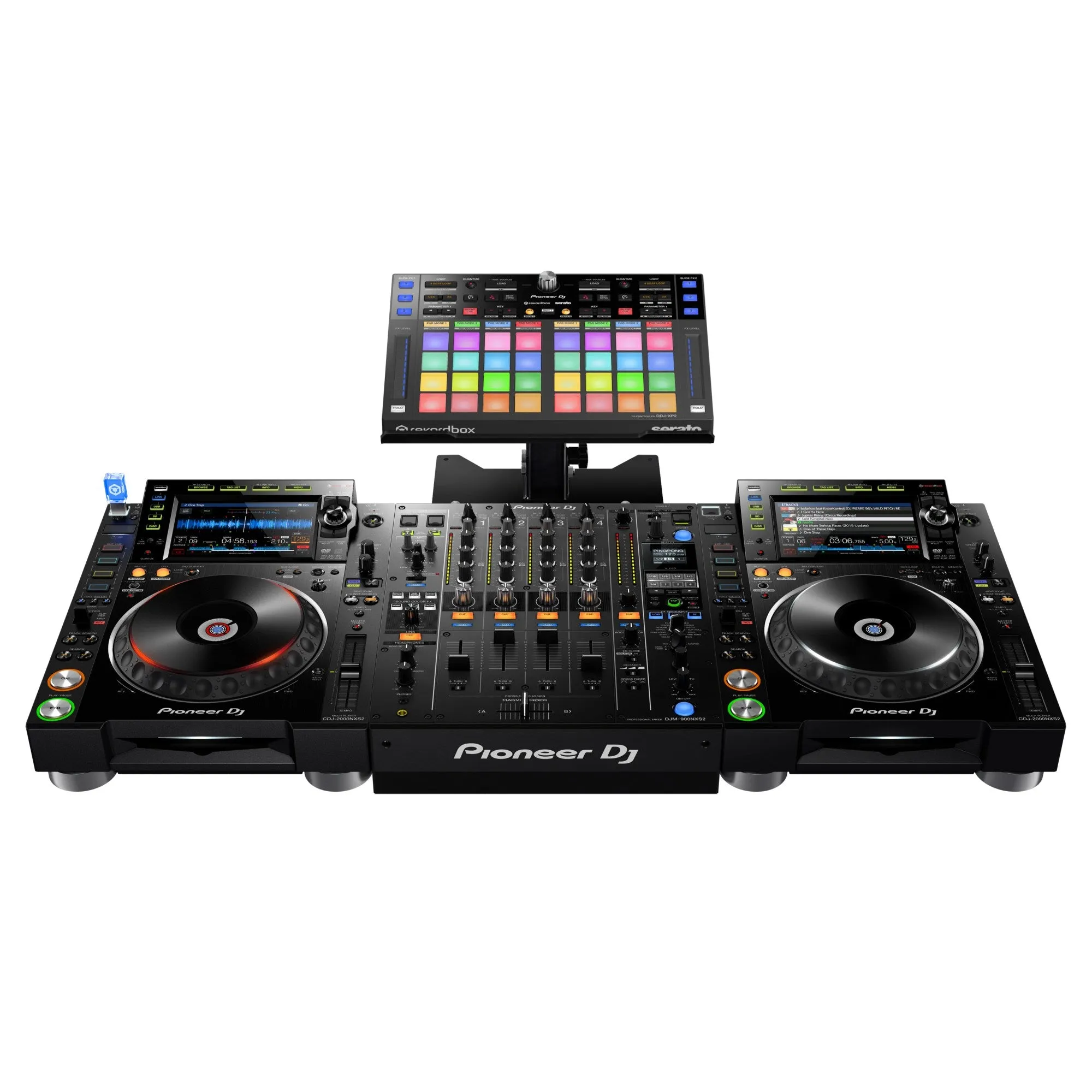 Pioneer DJ DDJ-XP2 Sub Controller for Rekordbox and Serato DJ Pro with 32 Pads, Professional Audio Equipment Mixer Interface