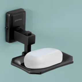 Plantex Darcy Black soap Holder Stand for Bathroom and wash Basin (304 Stainless Steel)