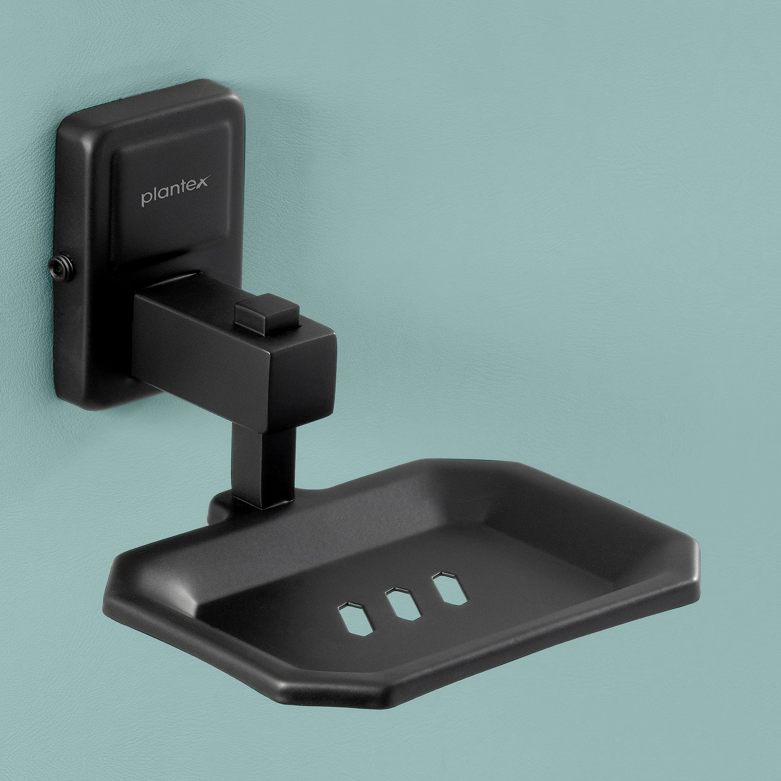 Plantex Darcy Black soap Holder Stand for Bathroom and wash Basin (304 Stainless Steel)
