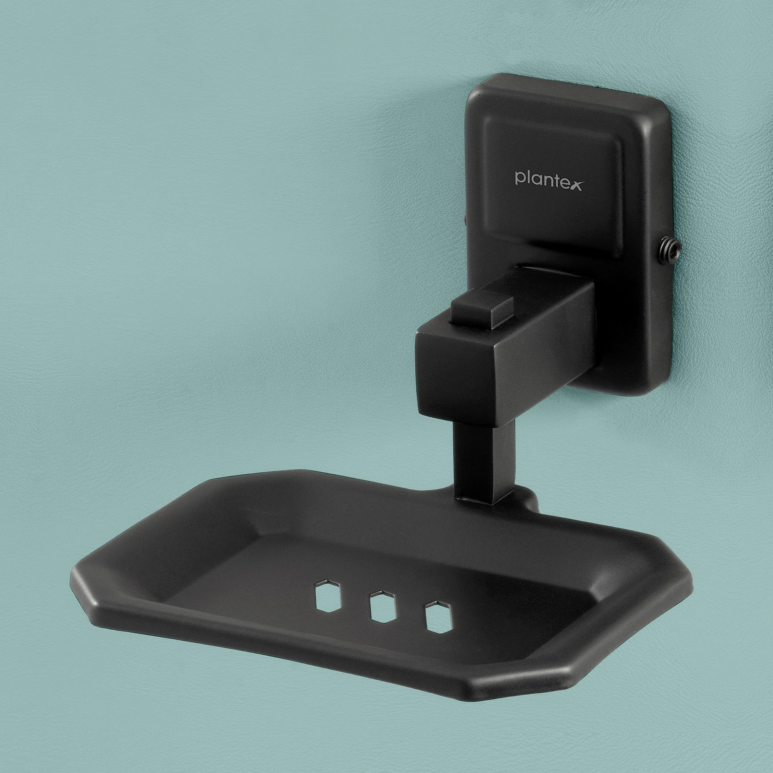 Plantex Darcy Black soap Holder Stand for Bathroom and wash Basin (304 Stainless Steel)