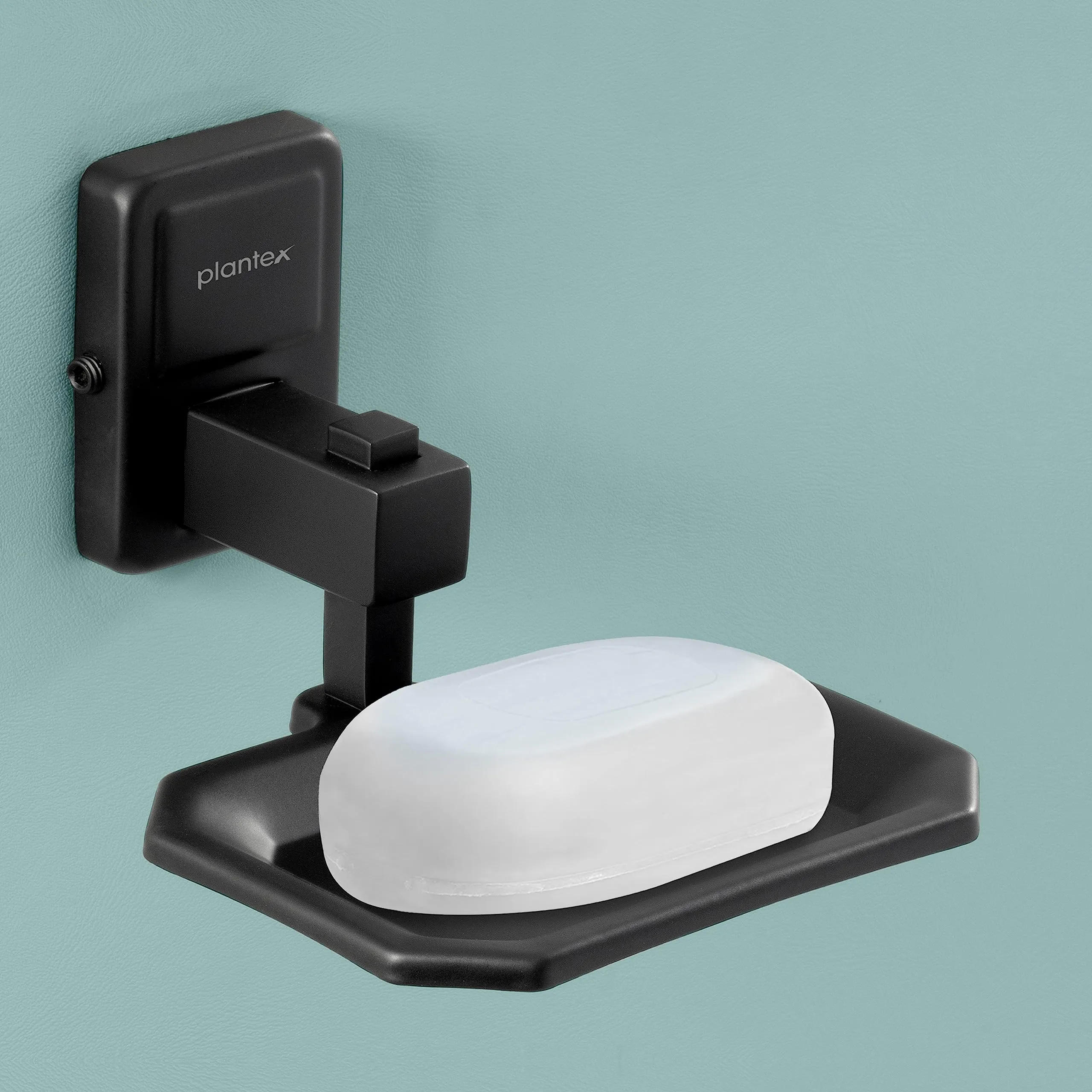 Plantex Darcy Black soap Holder Stand for Bathroom and wash Basin (304 Stainless Steel)