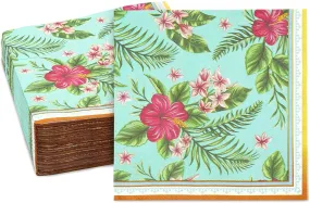 Plumeria Paper Napkins (6.5 x 6.5 In, 150 Pack)