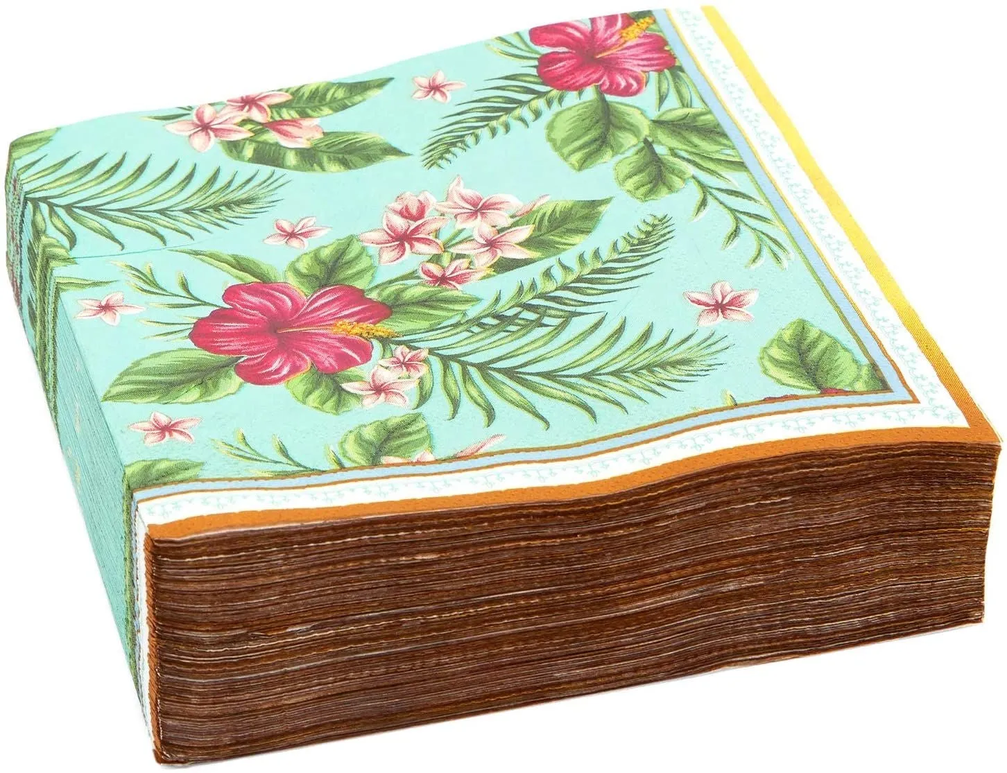 Plumeria Paper Napkins (6.5 x 6.5 In, 150 Pack)