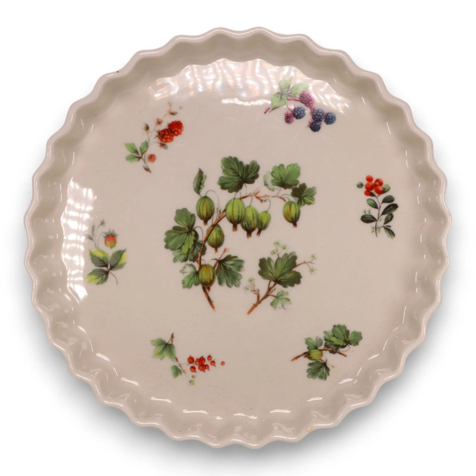Portmeirion Botanic Garden 10 3/8" Scalloped Quiche Tart Dish England