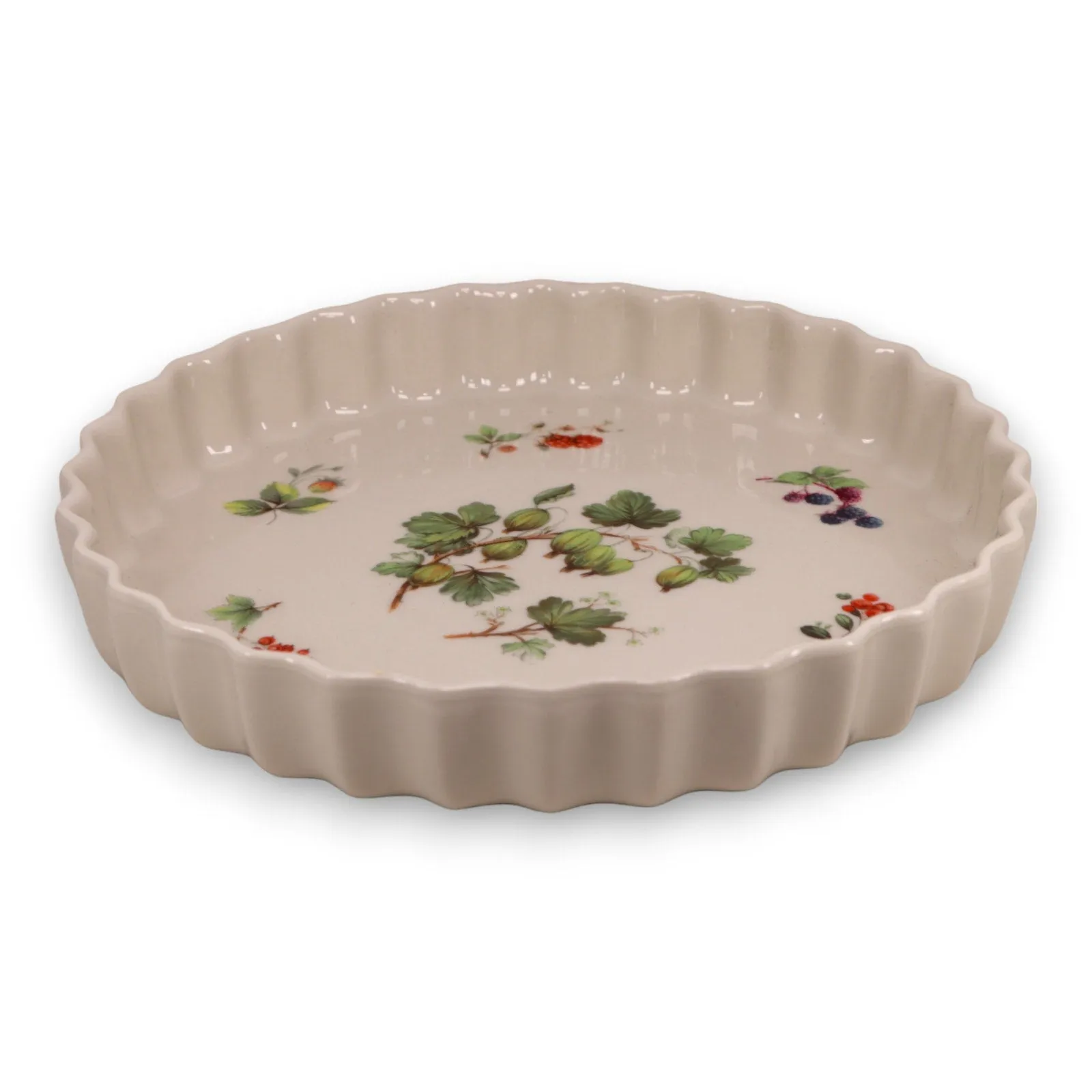 Portmeirion Botanic Garden 10 3/8" Scalloped Quiche Tart Dish England