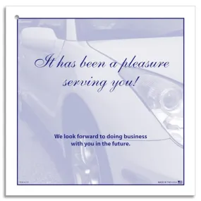 Premium Padded Paper Floor Mats - 17" × 17", 50# Offset Paper - Drilled Hole for Hanging - Ideal for Automotive Service Centers