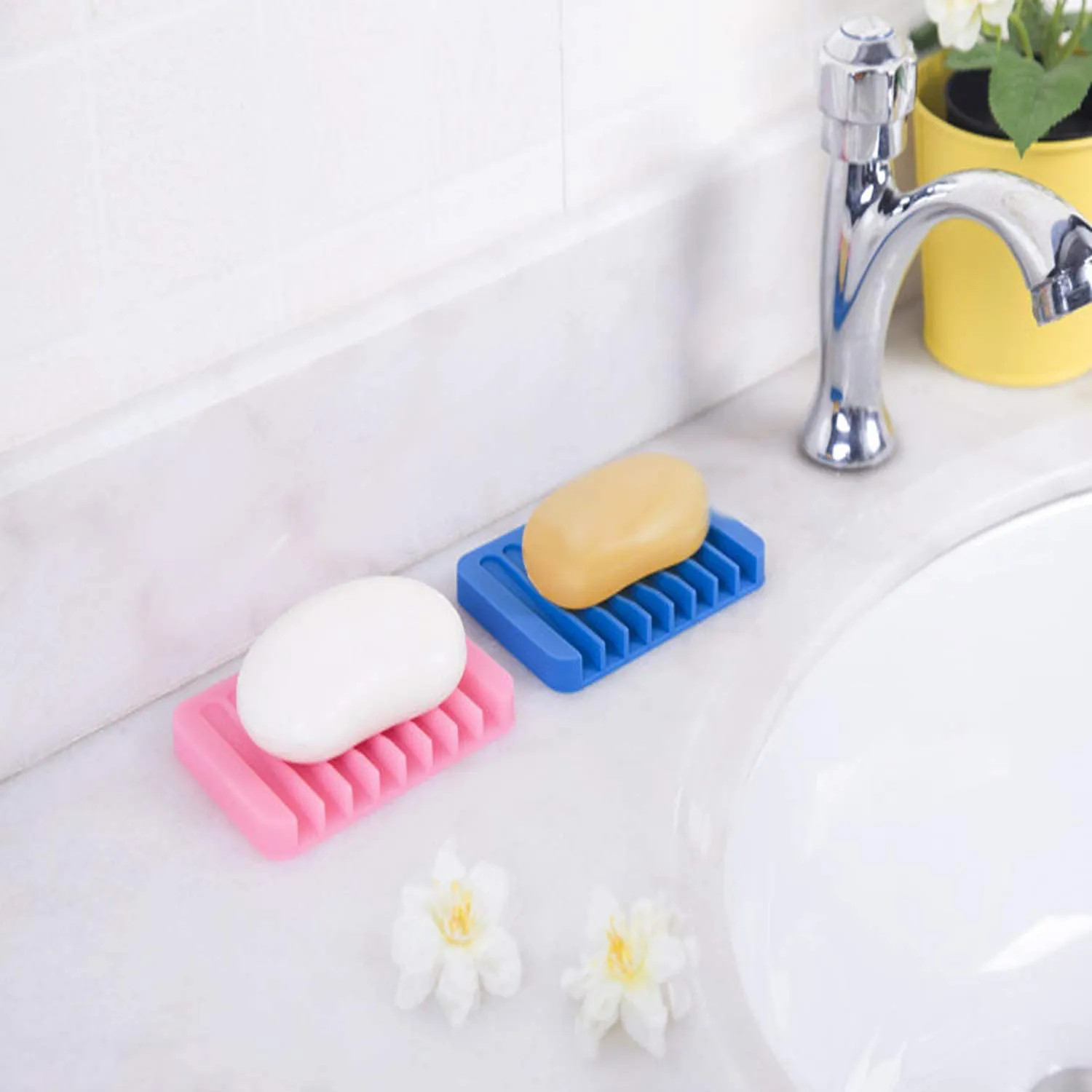 Quanzhou Chenchenchen E-Commerce Co.,Ltd 5pcs Soap Dish, Soap Holder Soap Saver Soap Pad