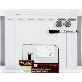 Quartet Basics Monthly Planner WhiteBoard Calendar 280x360mm White Frame