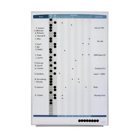 Quartet planner board matrix in/out 580x865mm