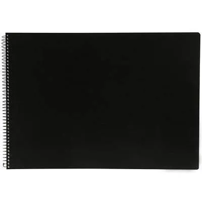 Quill Visual Art Diary 110Gsm 120 Page A2 PP Black