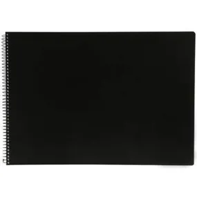 Quill Visual Art Diary 110Gsm 120 Page A2 PP Black