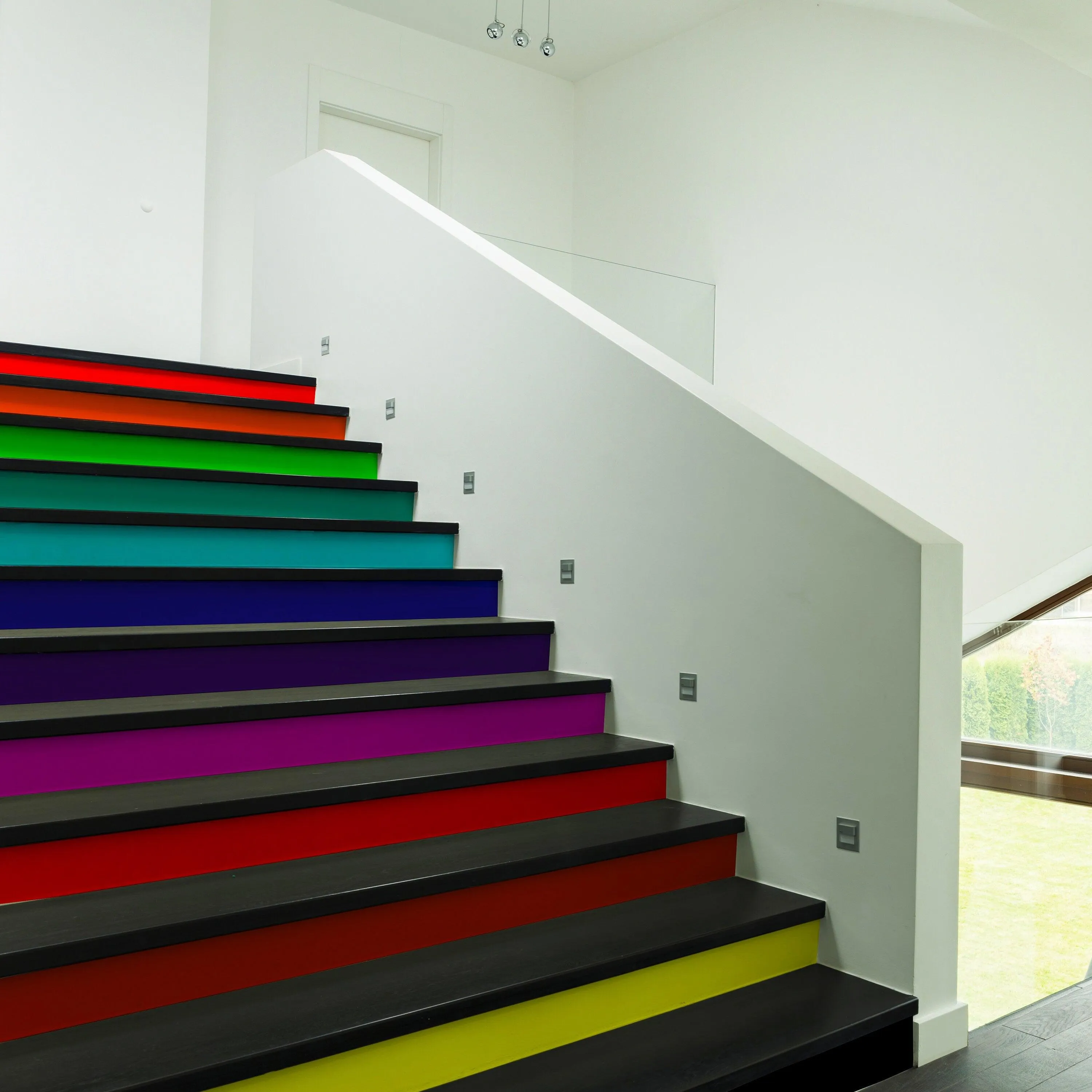 Rainbow Self-adhesive Stairs Risers Stickers
