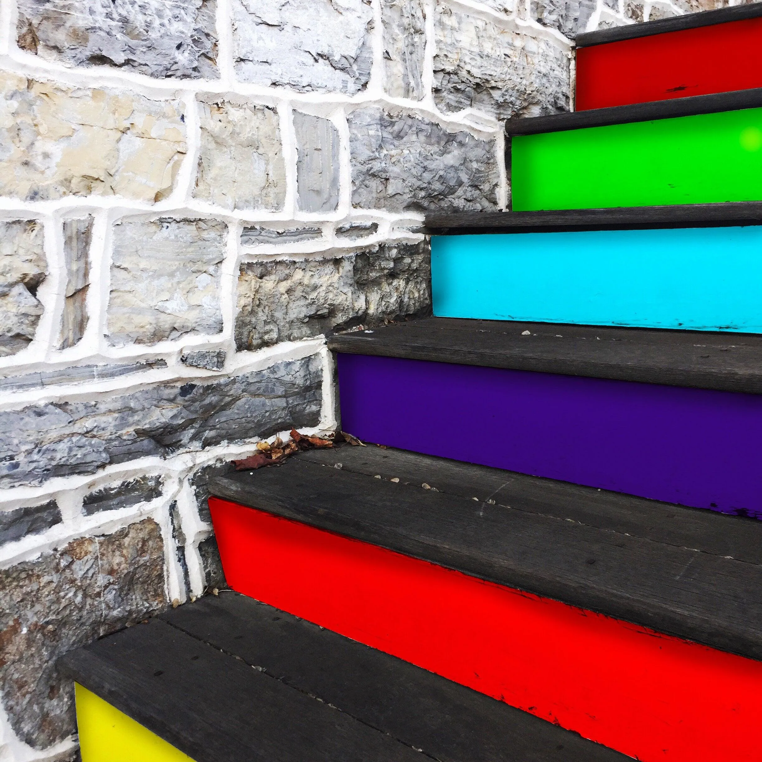 Rainbow Self-adhesive Stairs Risers Stickers