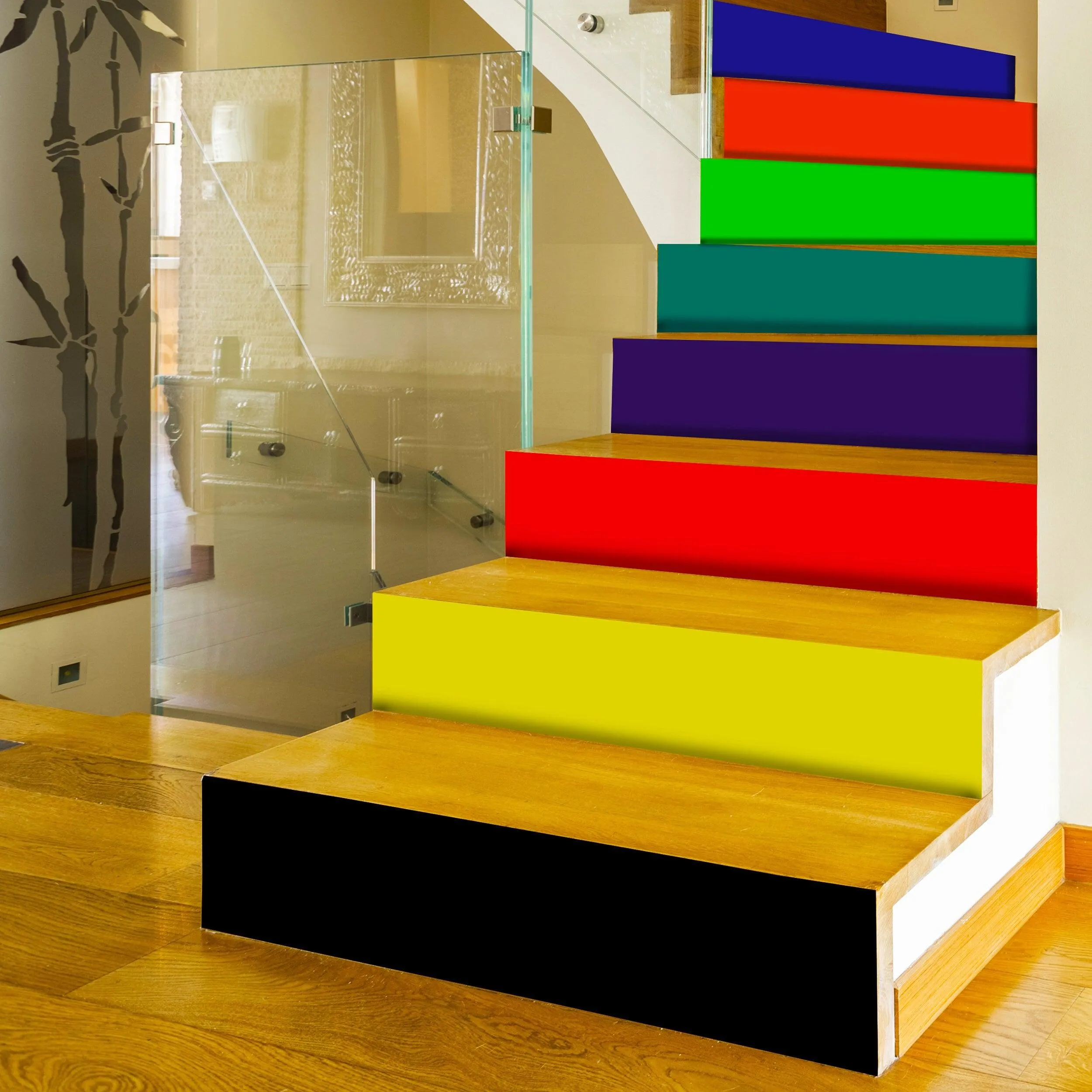 Rainbow Self-adhesive Stairs Risers Stickers