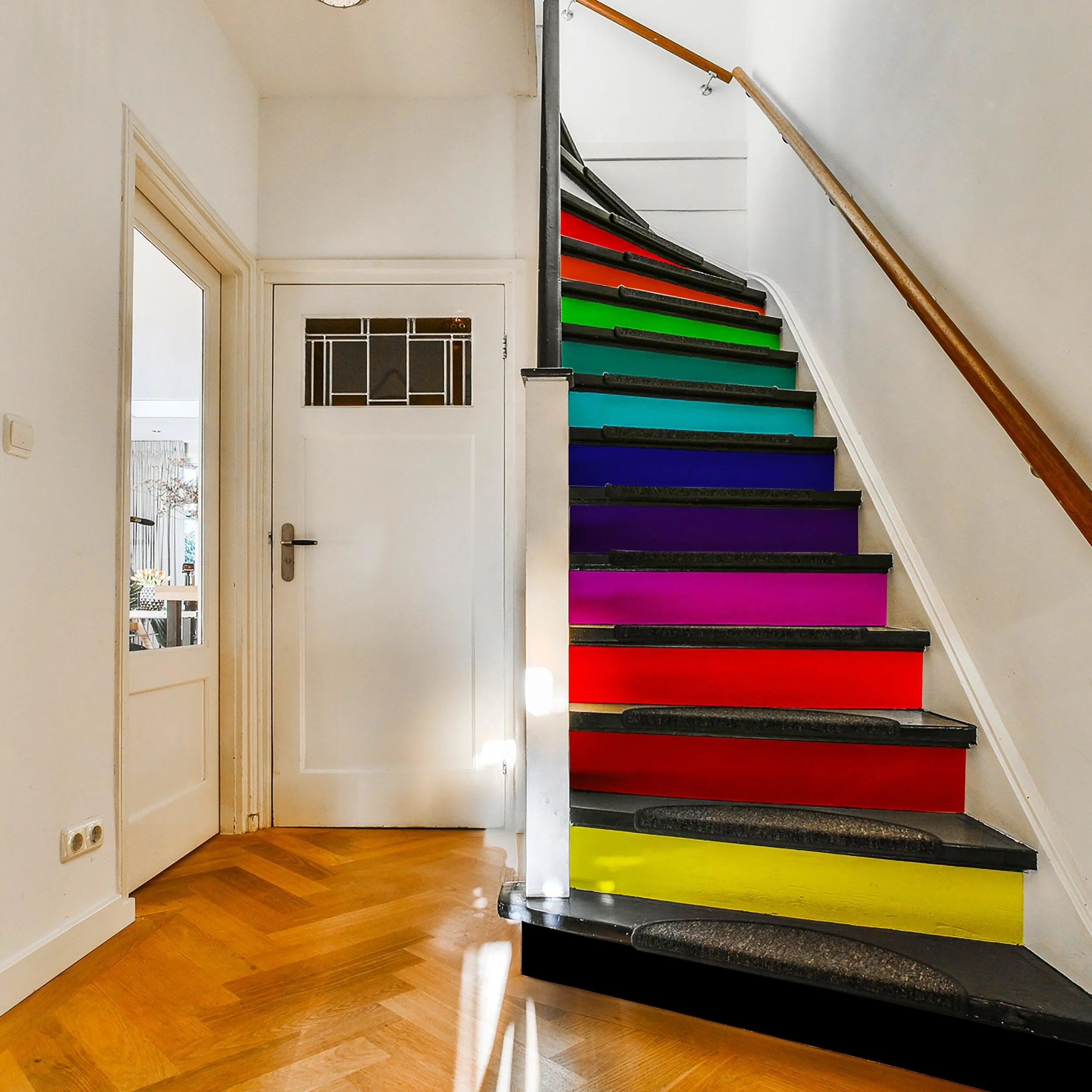 Rainbow Self-adhesive Stairs Risers Stickers
