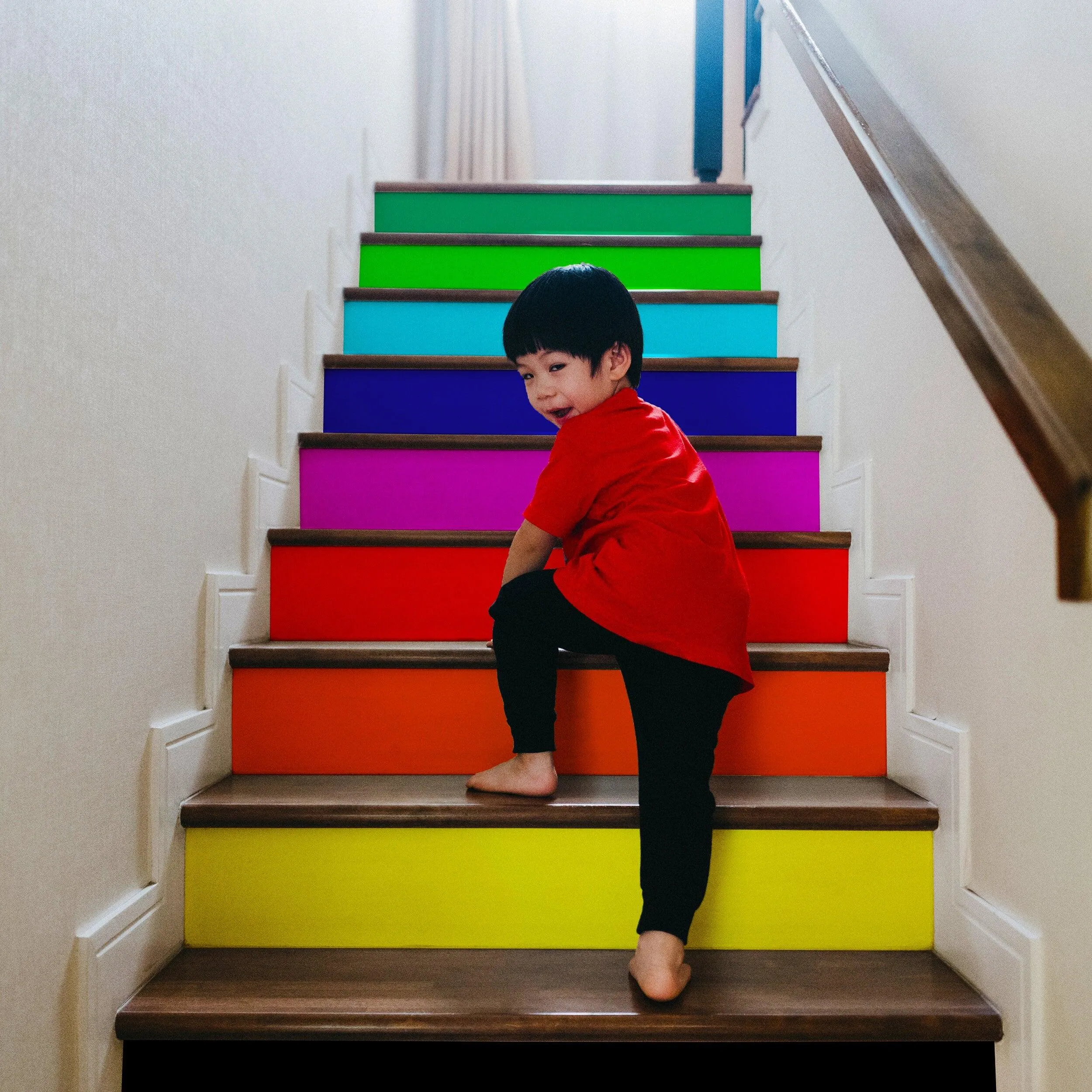 Rainbow Self-adhesive Stairs Risers Stickers