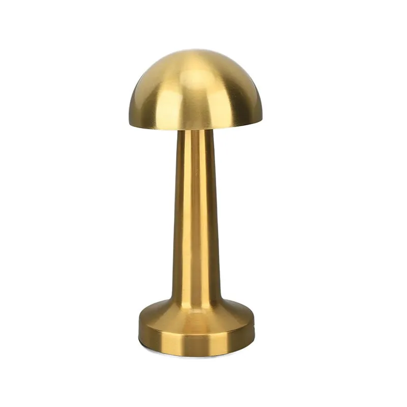 Rechargeable Led Mushroom 3-Color Temperature Touch Table Lamp Ab-Td26