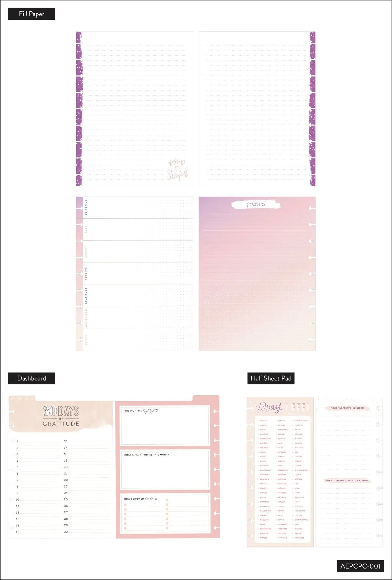 Recovery Progress Classic Planner Companion