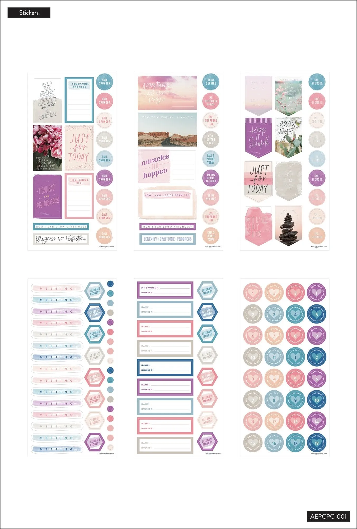Recovery Progress Classic Planner Companion