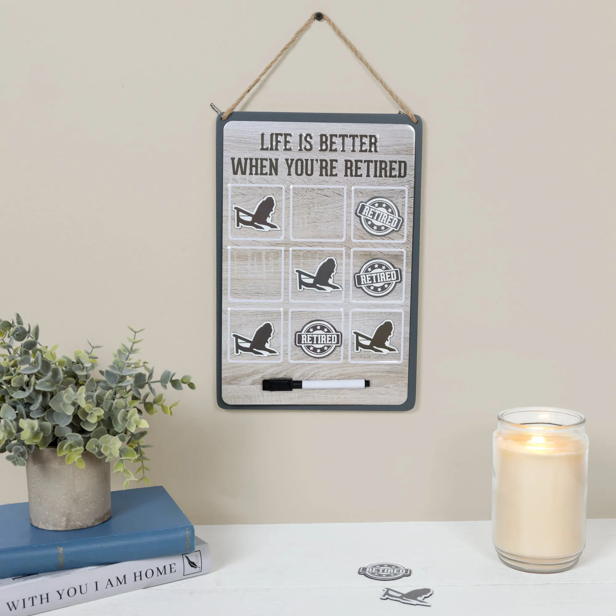Retired 8.5" x 12.5" Magnetic Tic Tac Toe Board
