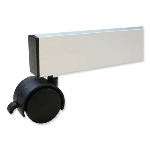 Reversible Magnetic Porcelain Whiteboard With Aluminum Frame, 101.25" X 78.25", White Surface, Satin Aluminum Frame