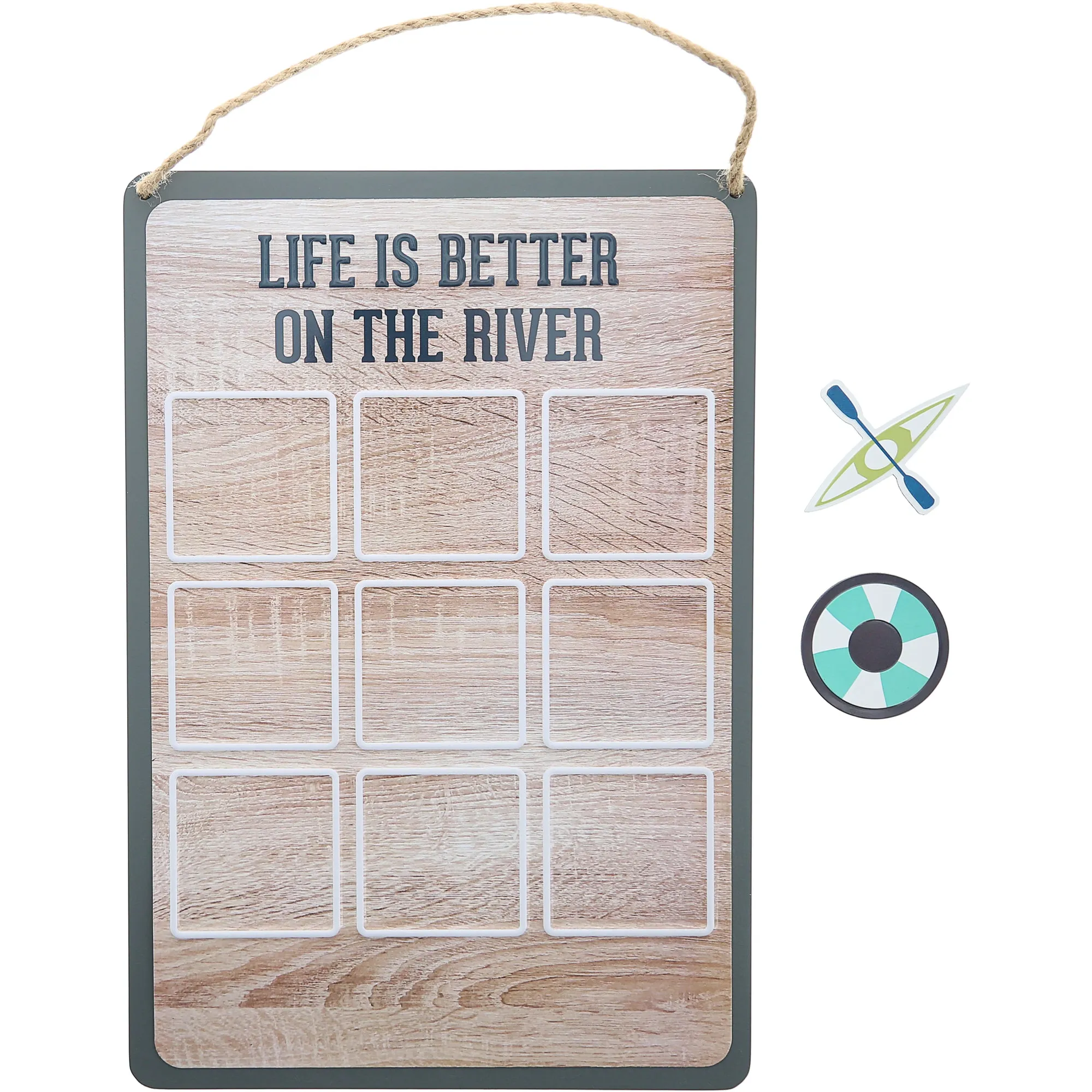 River 8.5" x 12.5" Magnetic Tic Tac Toe Board