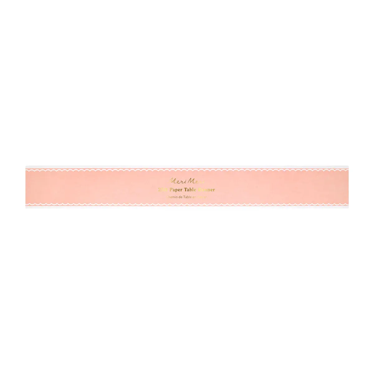 Scalloped Edge Pink Table Runner