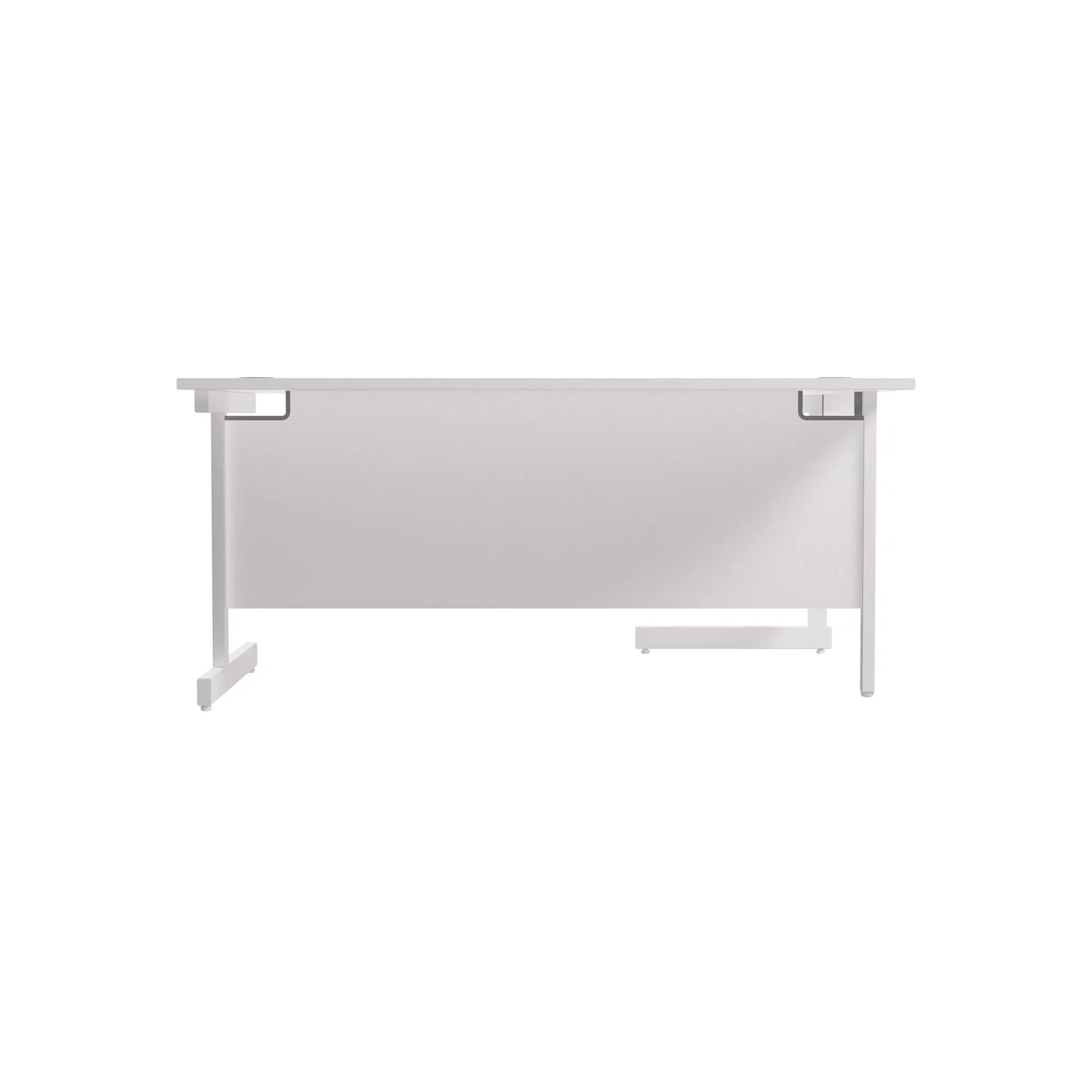 Single Upright Left Hand 1600mm Crescent Desk
