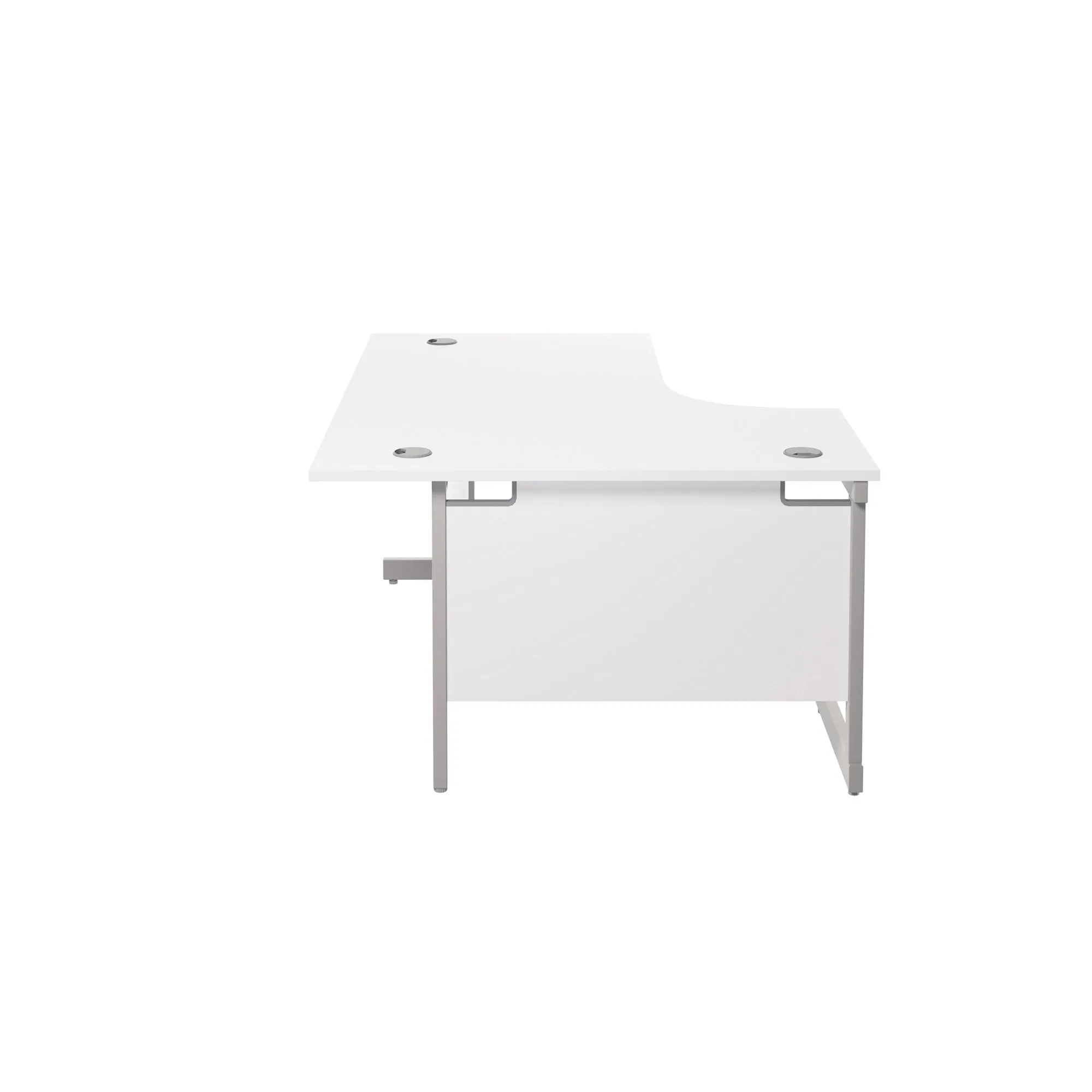 Single Upright Left Hand 1600mm Crescent Desk