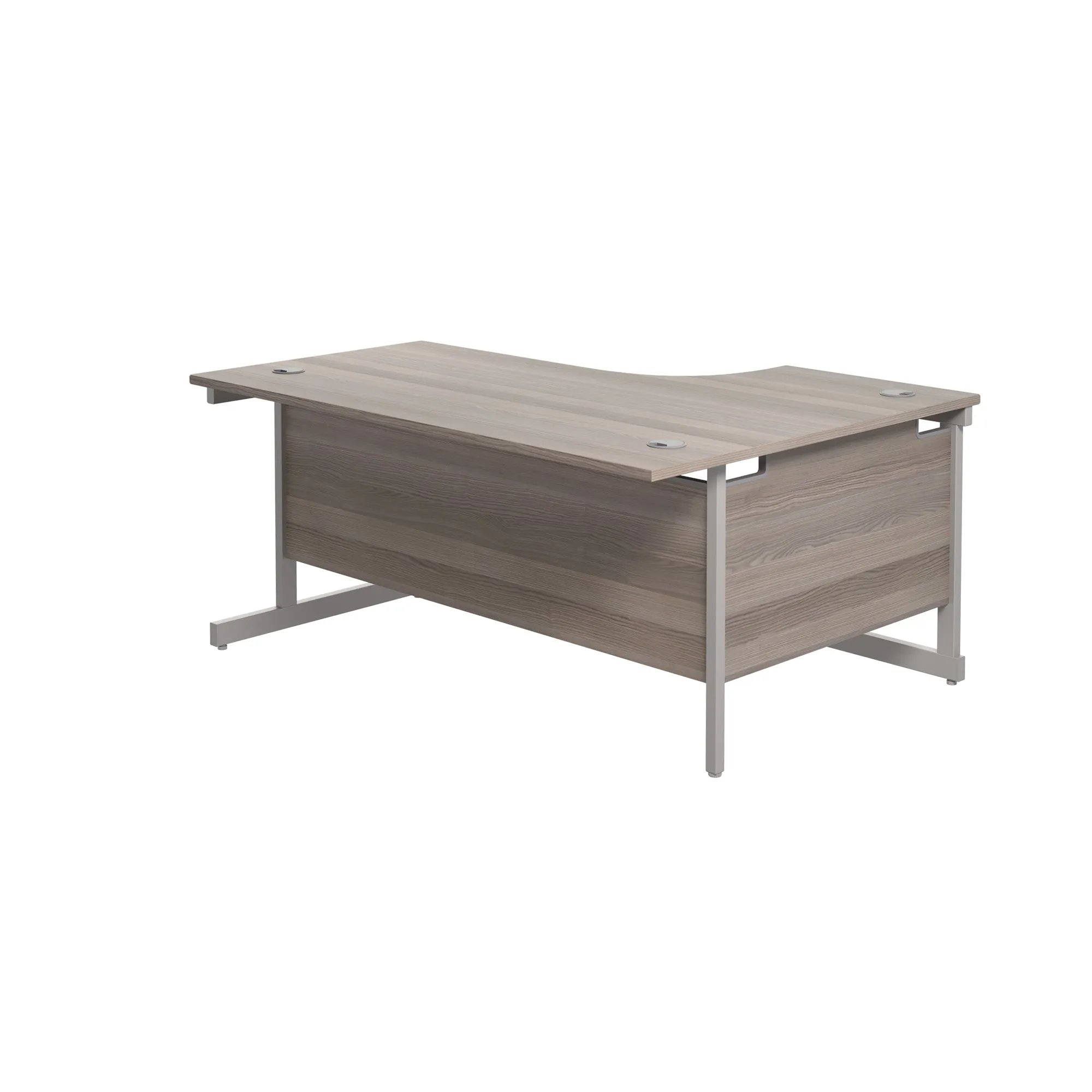 Single Upright Left Hand 1600mm Crescent Desk