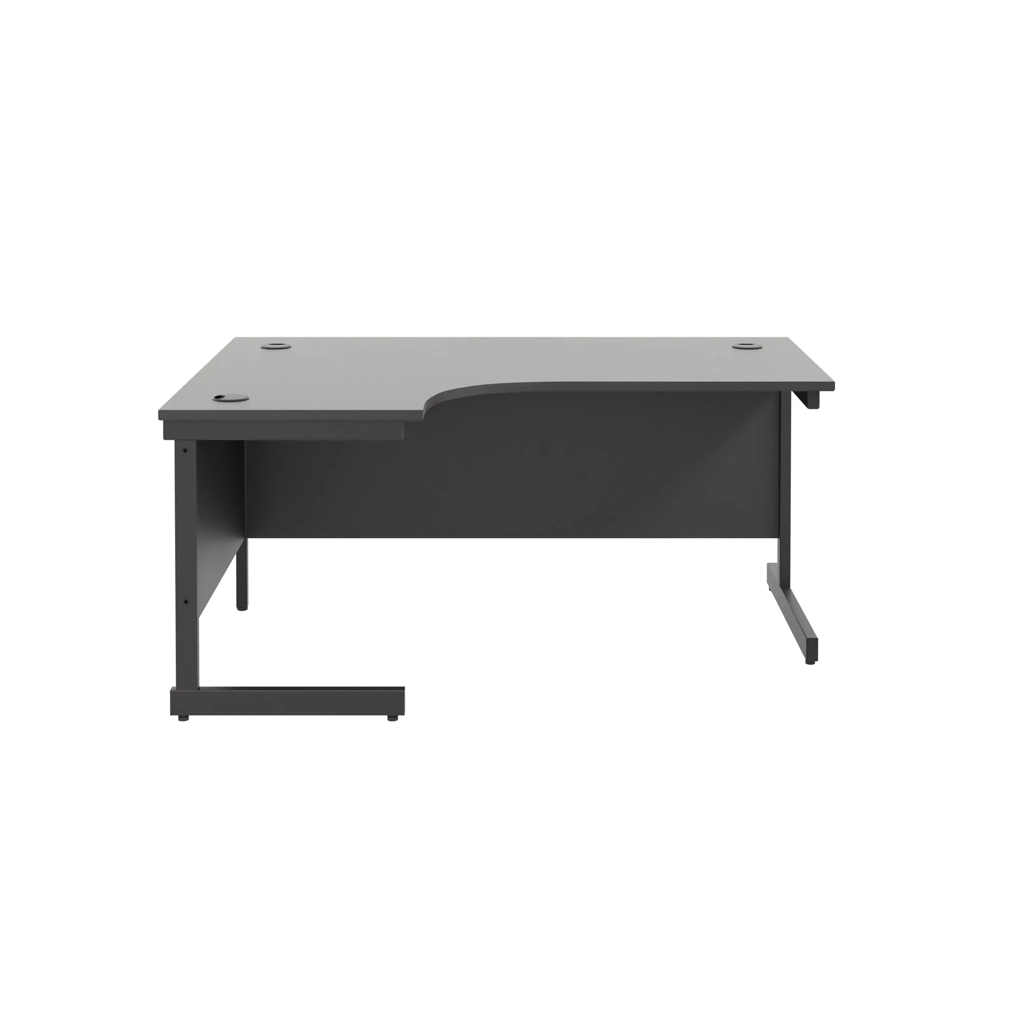 Single Upright Left Hand 1600mm Crescent Desk