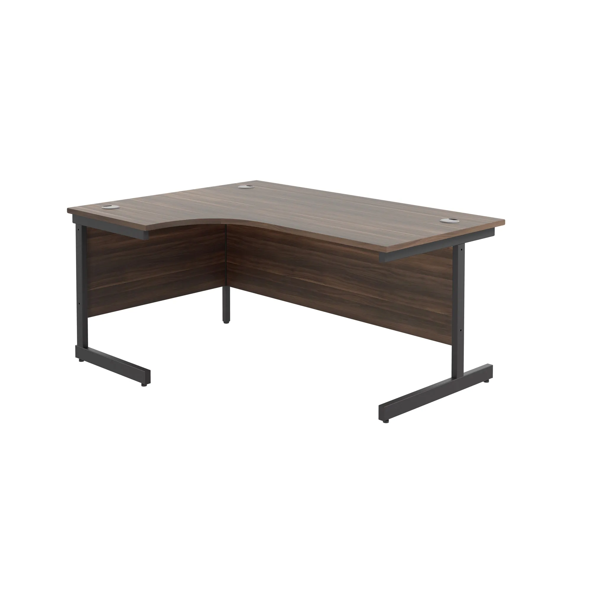 Single Upright Left Hand 1600mm Crescent Desk