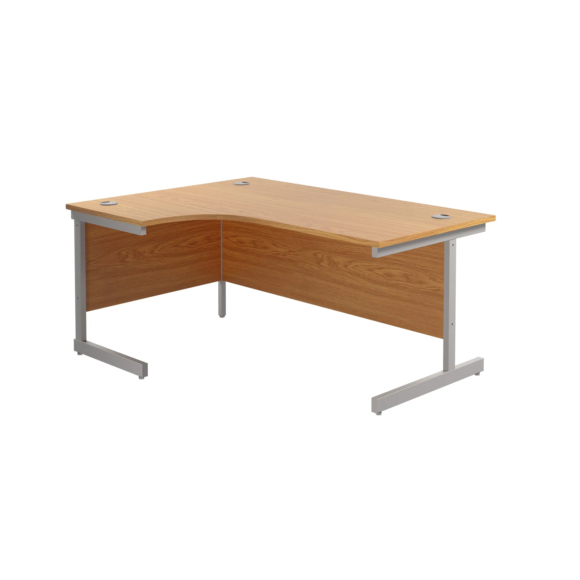 Single Upright Left Hand 1600mm Crescent Desk