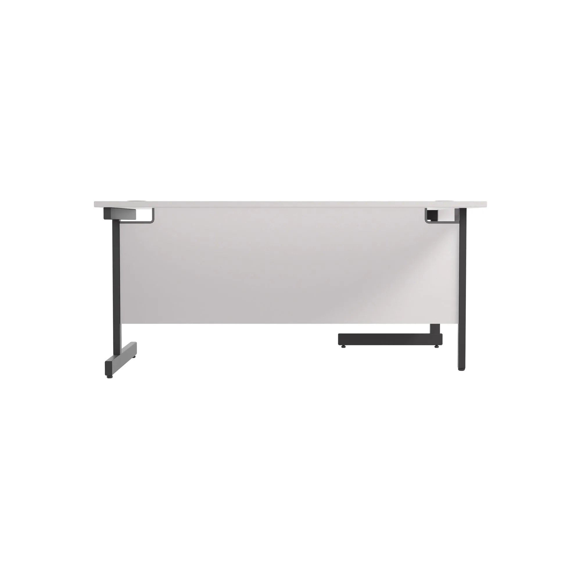 Single Upright Left Hand 1600mm Crescent Desk