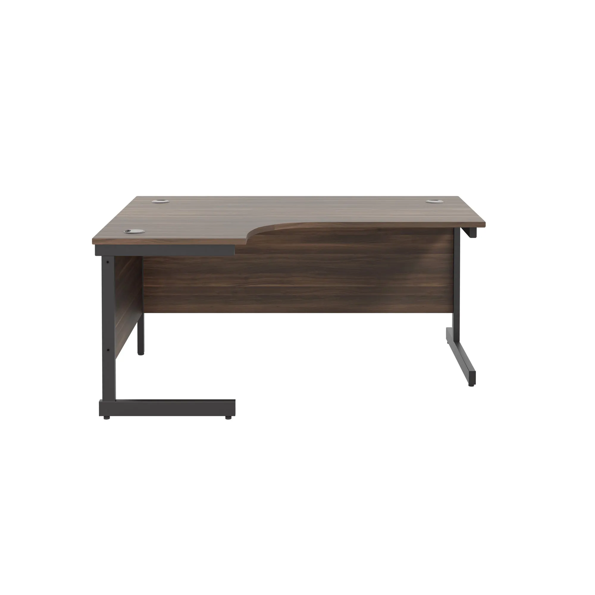Single Upright Left Hand 1600mm Crescent Desk