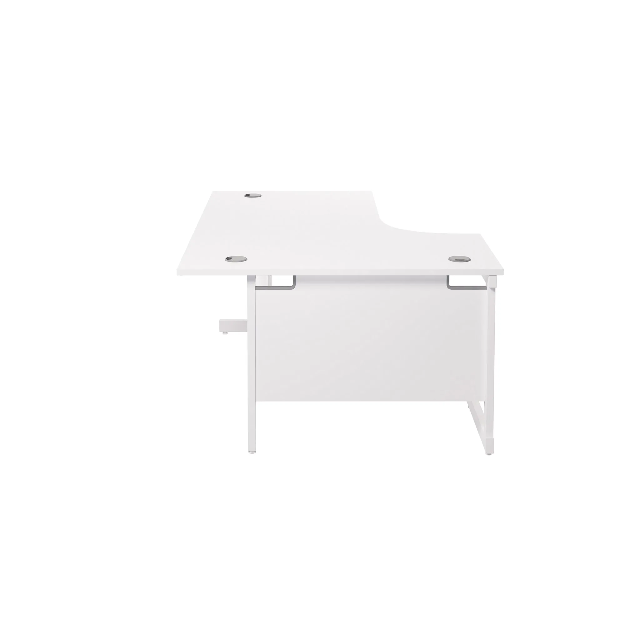 Single Upright Left Hand 1600mm Crescent Desk