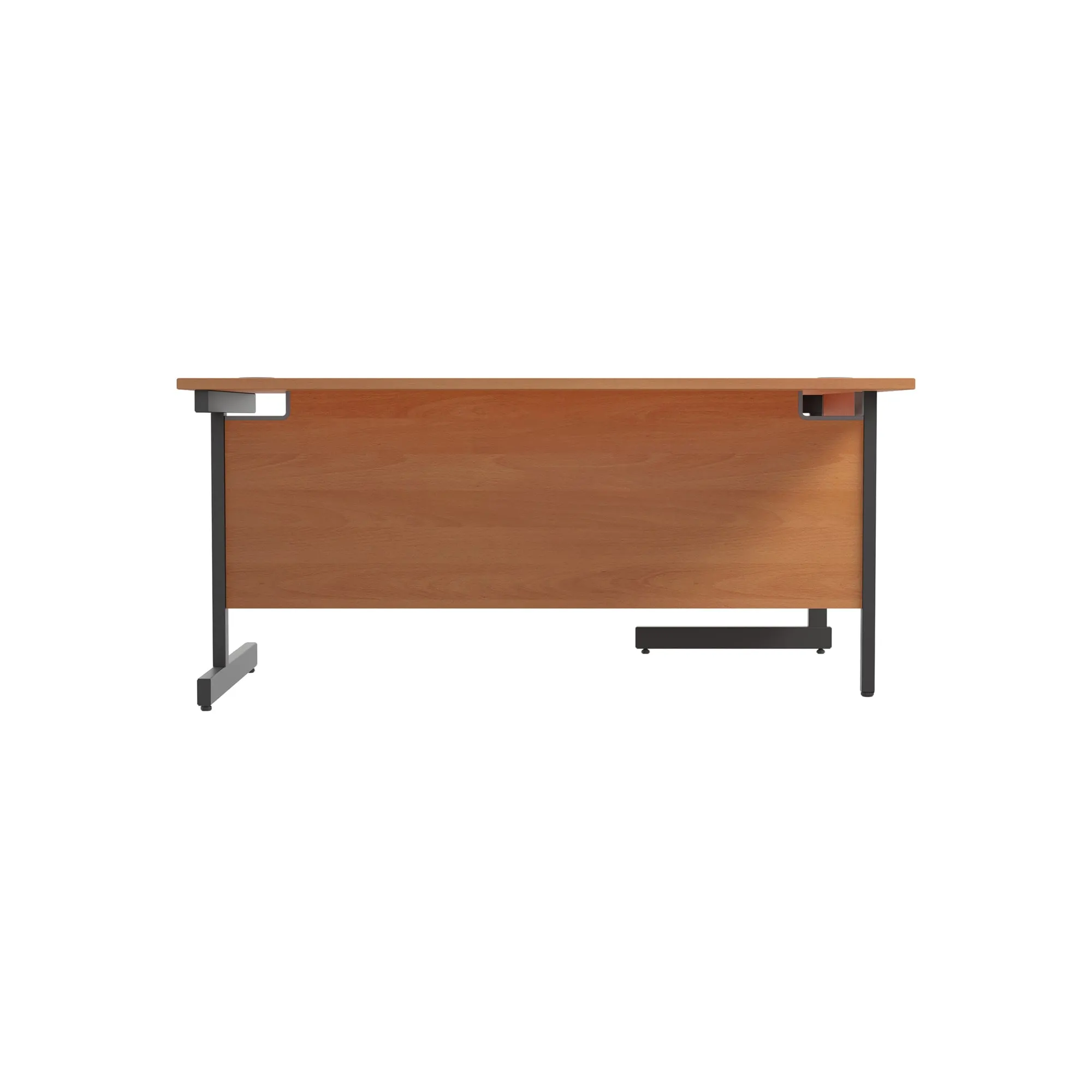 Single Upright Left Hand 1600mm Crescent Desk